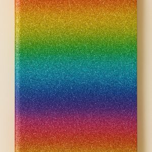 LIBRETA CON BRILLO MULTICOLOR